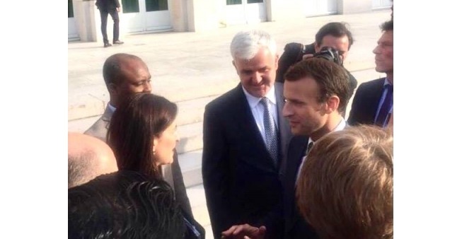 Ministrja Gjonaj takon Presidentin Macron dhe ministren Belloubet